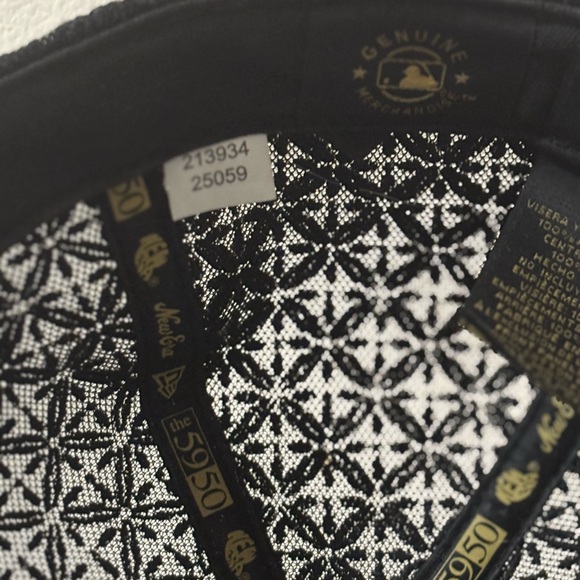 New Era Oakland A’s 59FIFTY Fitted Hat Black Mesh Panels Size 7 3/8 - Picture 8 of 12